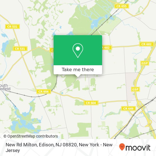 New Rd Milton, Edison, NJ 08820 map