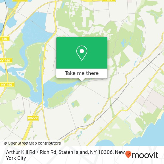 Arthur Kill Rd / Rich Rd, Staten Island, NY 10306 map