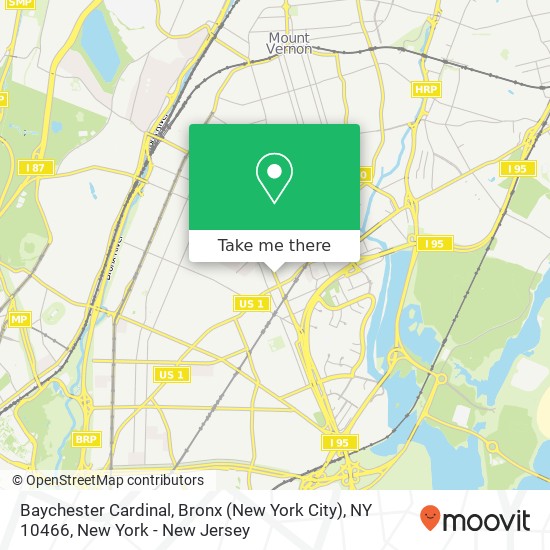 Mapa de Baychester Cardinal, Bronx (New York City), NY 10466
