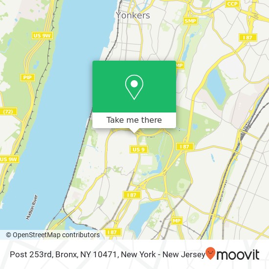 Mapa de Post 253rd, Bronx, NY 10471