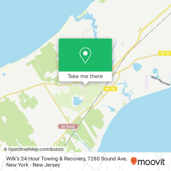 Mapa de Wilk's 24 Hour Towing & Recovery, 7280 Sound Ave