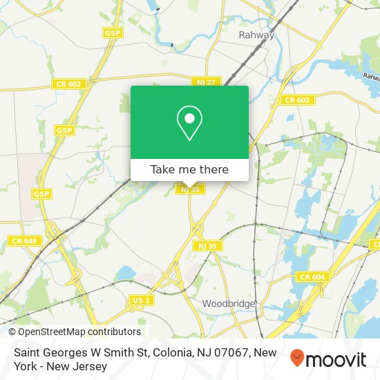Saint Georges W Smith St, Colonia, NJ 07067 map