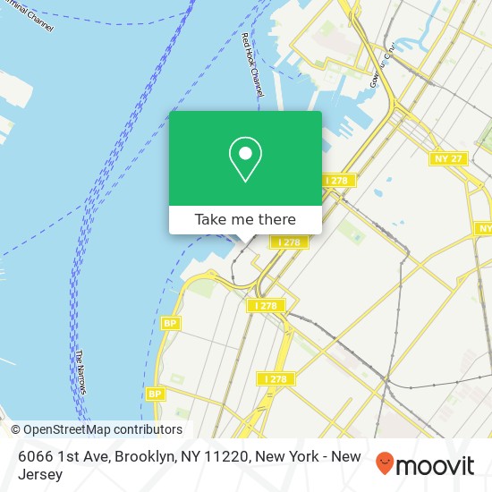 6066 1st Ave, Brooklyn, NY 11220 map