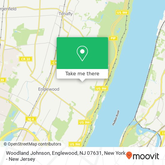 Mapa de Woodland Johnson, Englewood, NJ 07631