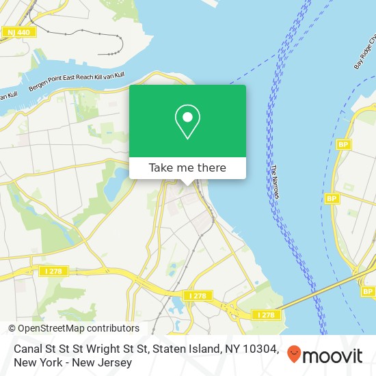 Mapa de Canal St St St Wright St St, Staten Island, NY 10304