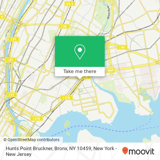 Hunts Point Bruckner, Bronx, NY 10459 map