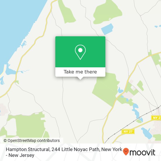 Mapa de Hampton Structural, 244 Little Noyac Path