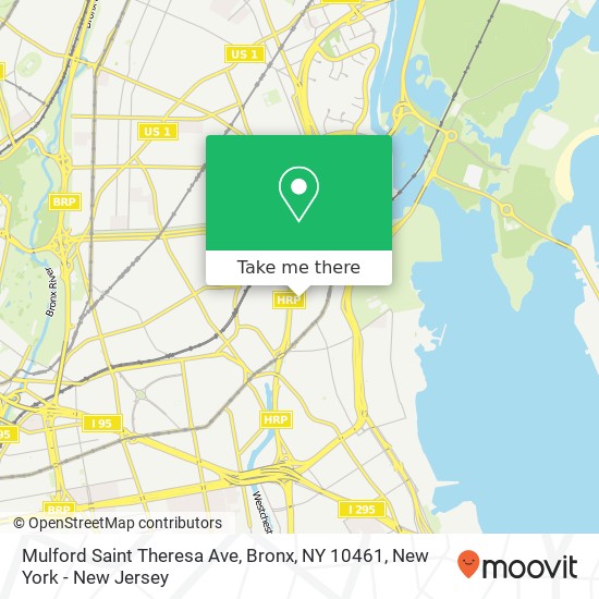 Mulford Saint Theresa Ave, Bronx, NY 10461 map