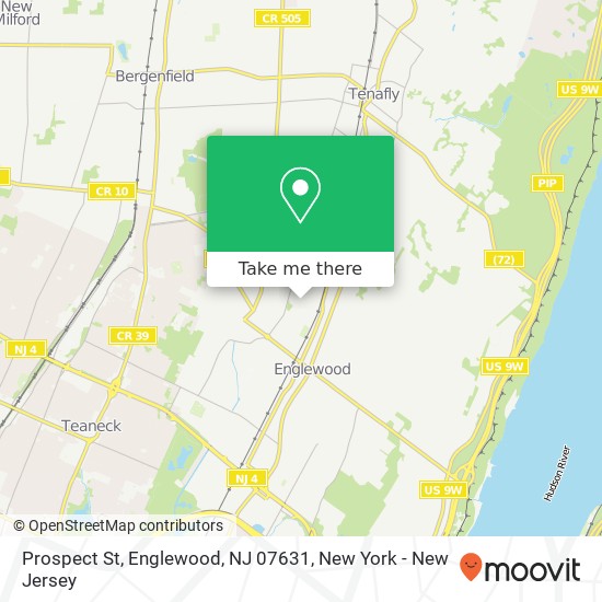 Mapa de Prospect St, Englewood, NJ 07631