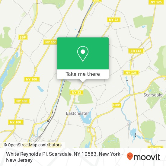 Mapa de White Reynolds Pl, Scarsdale, NY 10583