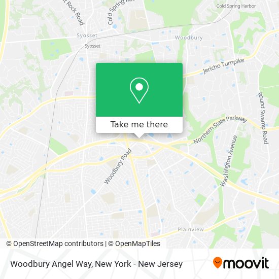 Woodbury Angel Way map