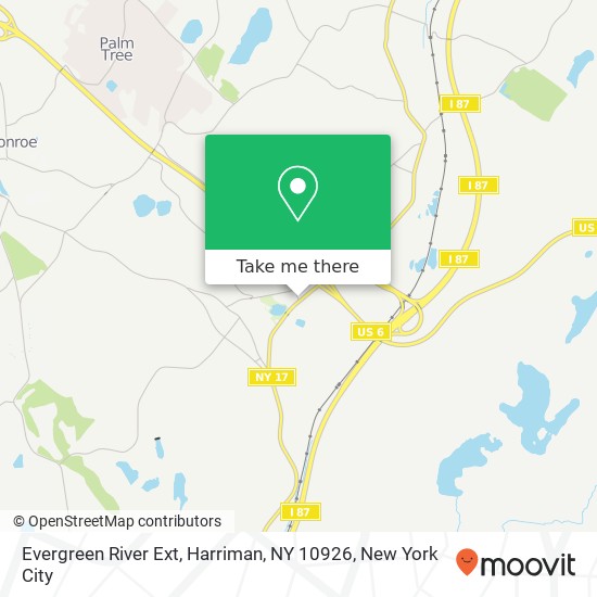 Evergreen River Ext, Harriman, NY 10926 map
