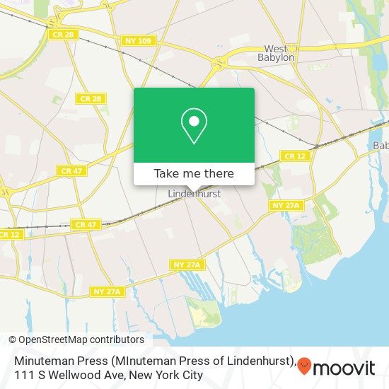 Minuteman Press (MInuteman Press of Lindenhurst), 111 S Wellwood Ave map