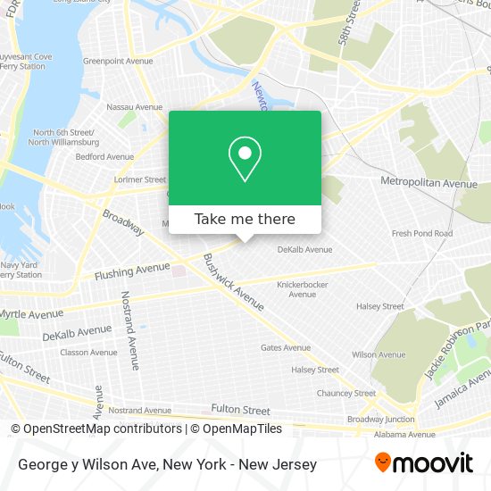 Mapa de George y Wilson Ave