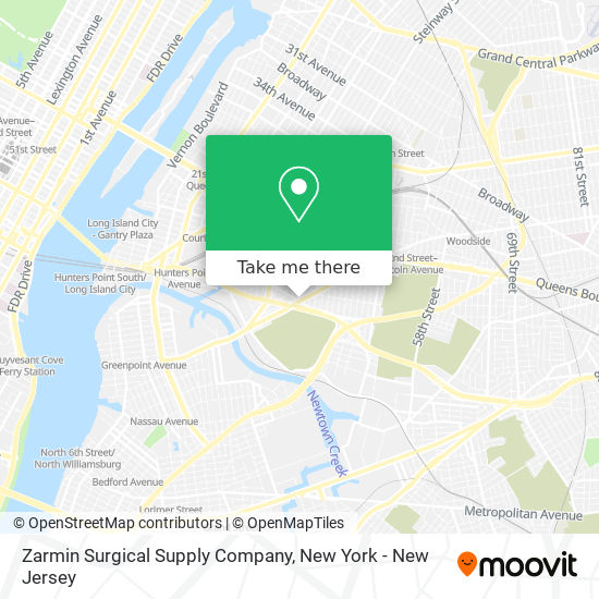 Mapa de Zarmin Surgical Supply Company