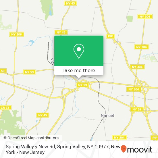 Spring Valley y New Rd, Spring Valley, NY 10977 map