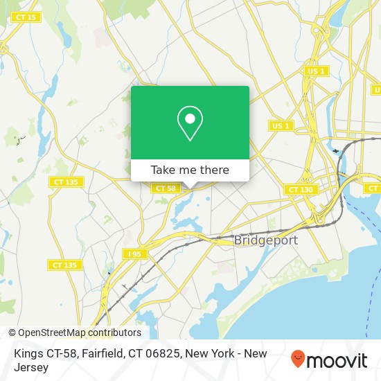 Kings CT-58, Fairfield, CT 06825 map