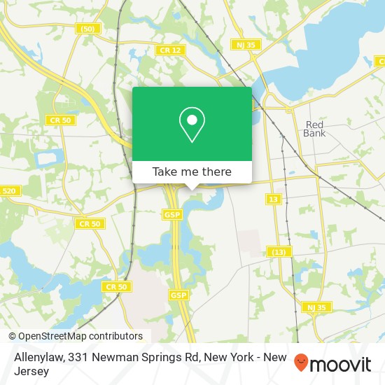 Allenylaw, 331 Newman Springs Rd map