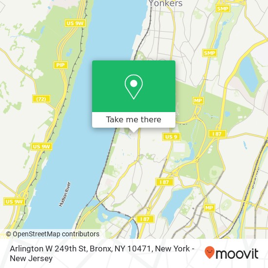 Mapa de Arlington W 249th St, Bronx, NY 10471