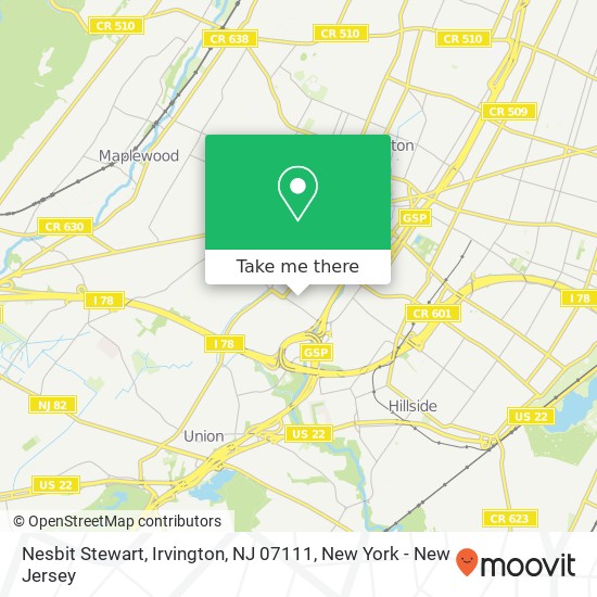 Nesbit Stewart, Irvington, NJ 07111 map