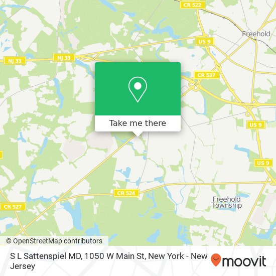 Mapa de S L Sattenspiel MD, 1050 W Main St