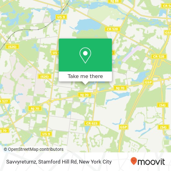 Mapa de Savvyreturnz, Stamford Hill Rd