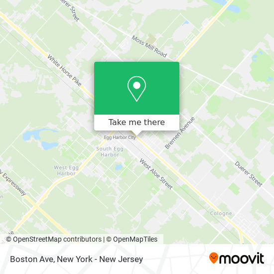 Mapa de Boston Ave