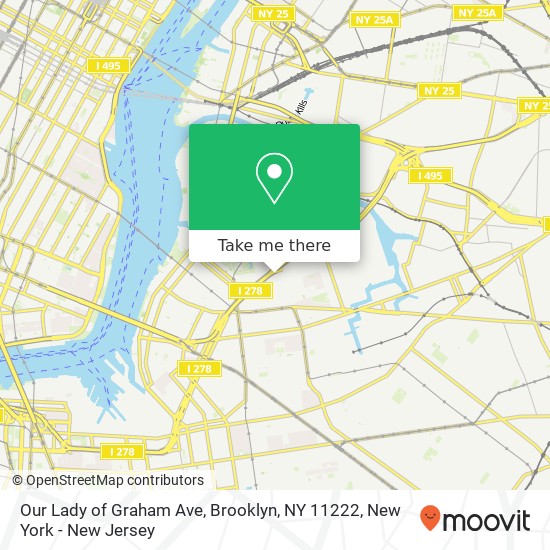 Mapa de Our Lady of Graham Ave, Brooklyn, NY 11222