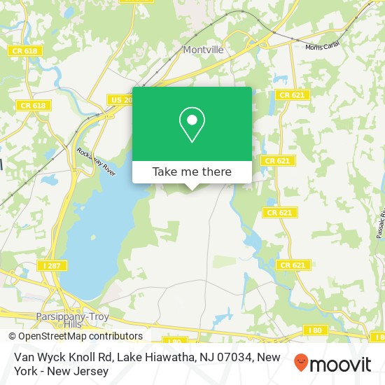 Van Wyck Knoll Rd, Lake Hiawatha, NJ 07034 map