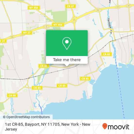 Mapa de 1st CR-85, Bayport, NY 11705