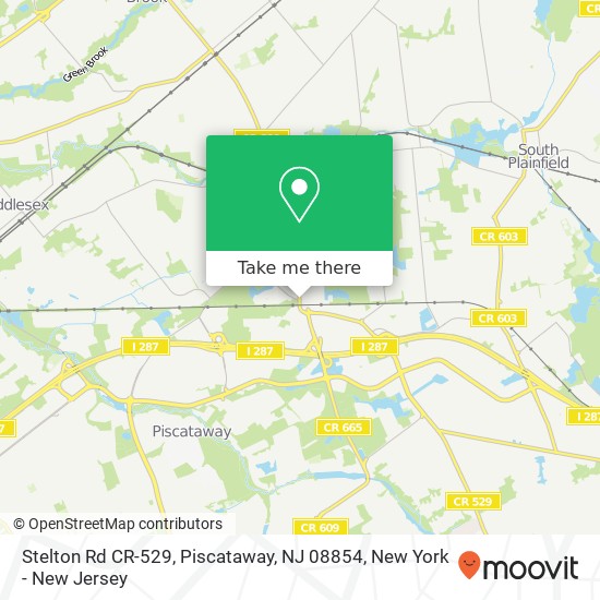 Mapa de Stelton Rd CR-529, Piscataway, NJ 08854
