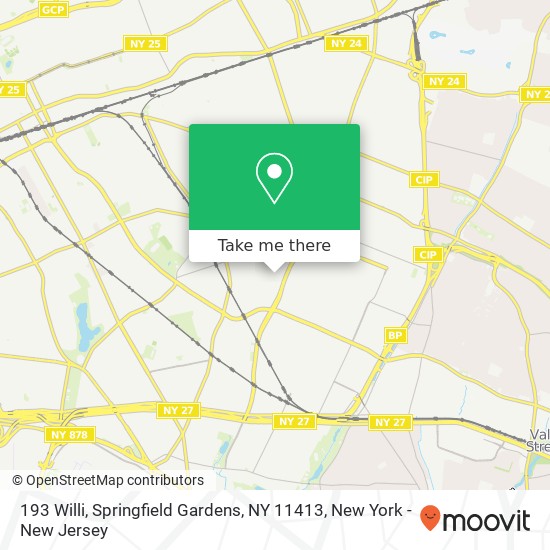 Mapa de 193 Willi, Springfield Gardens, NY 11413