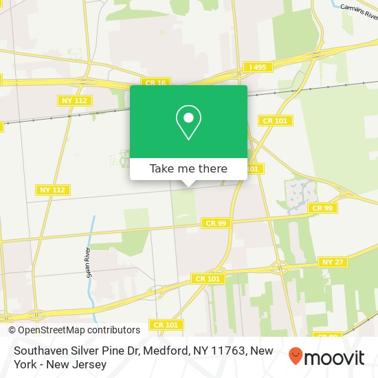 Southaven Silver Pine Dr, Medford, NY 11763 map