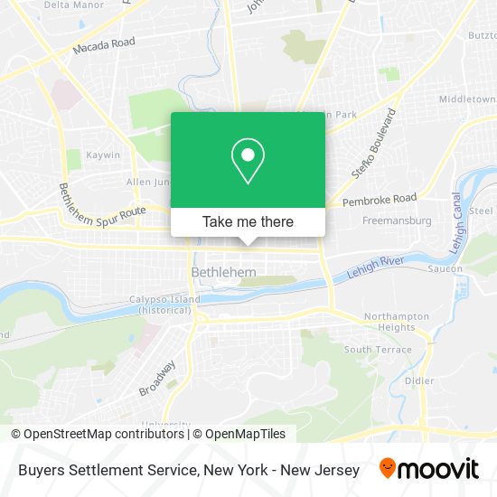 Buyers Settlement Service map