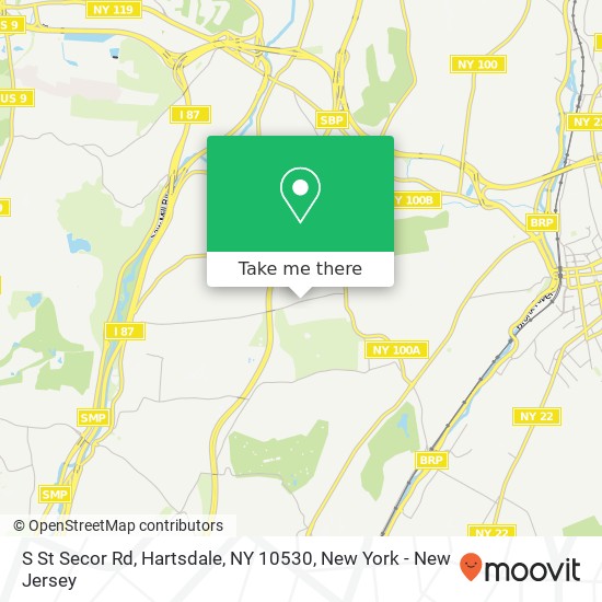 Mapa de S St Secor Rd, Hartsdale, NY 10530