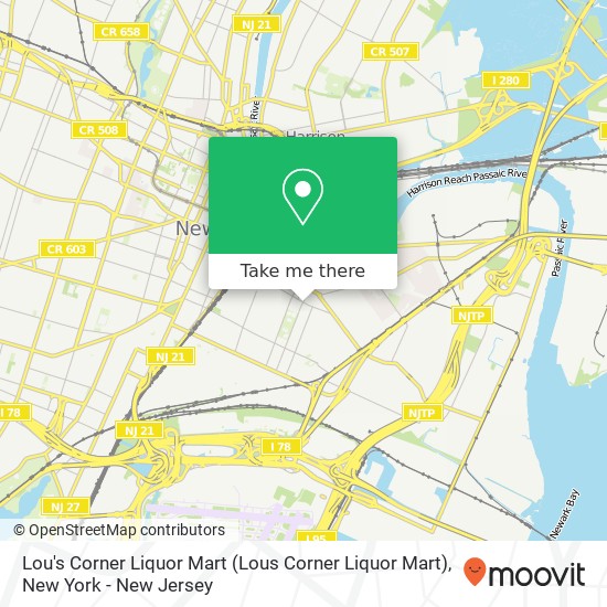 Lou's Corner Liquor Mart (Lous Corner Liquor Mart) map