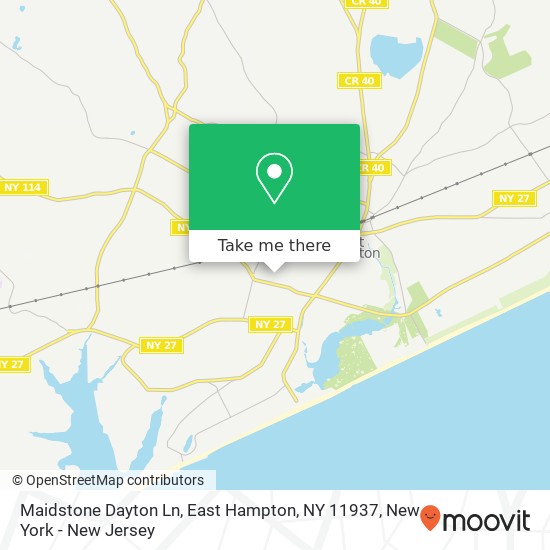 Maidstone Dayton Ln, East Hampton, NY 11937 map