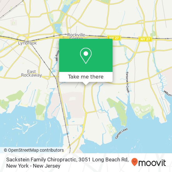 Mapa de Sackstein Family Chiropractic, 3051 Long Beach Rd