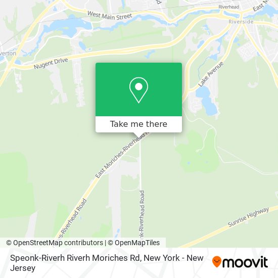 Mapa de Speonk-Riverh Riverh Moriches Rd