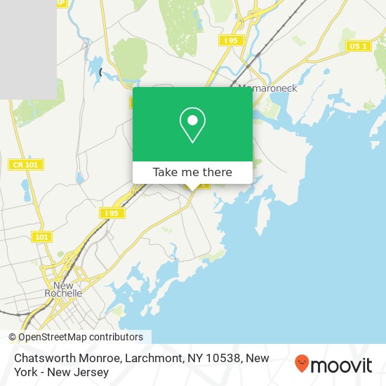 Mapa de Chatsworth Monroe, Larchmont, NY 10538