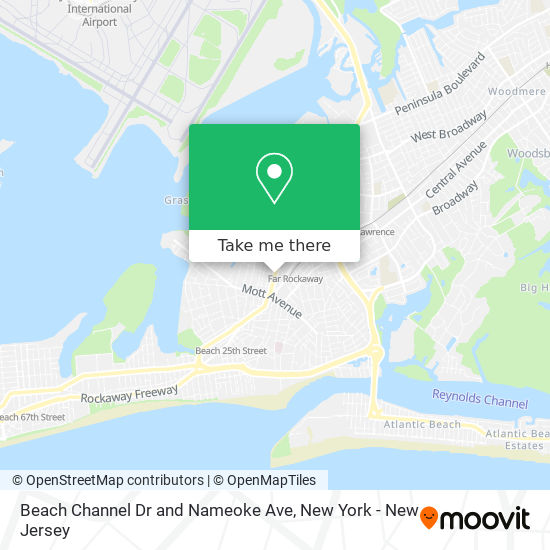 Mapa de Beach Channel Dr and Nameoke Ave