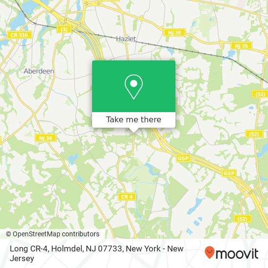Long CR-4, Holmdel, NJ 07733 map