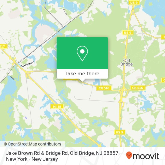 Jake Brown Rd & Bridge Rd, Old Bridge, NJ 08857 map