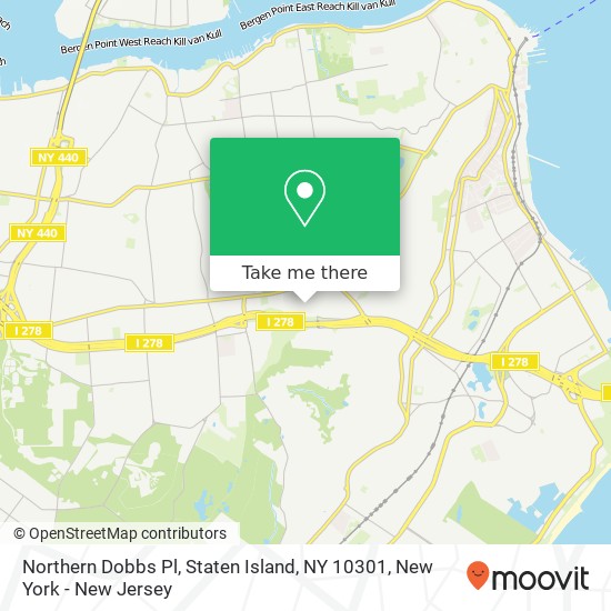 Mapa de Northern Dobbs Pl, Staten Island, NY 10301