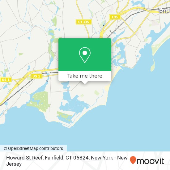 Mapa de Howard St Reef, Fairfield, CT 06824