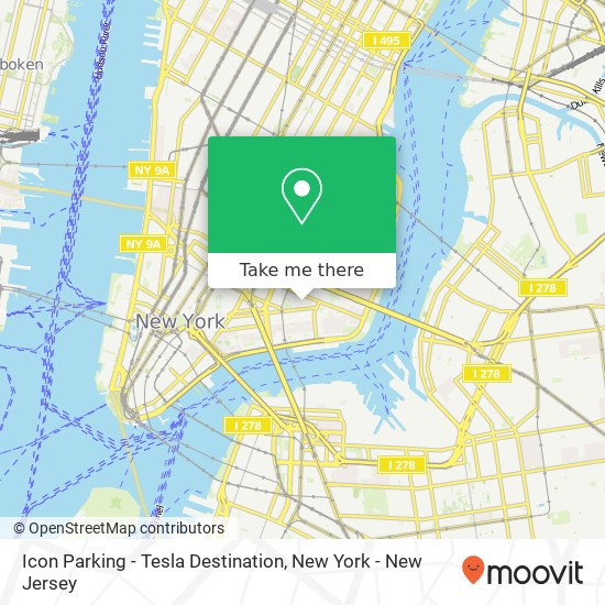 Icon Parking - Tesla Destination map