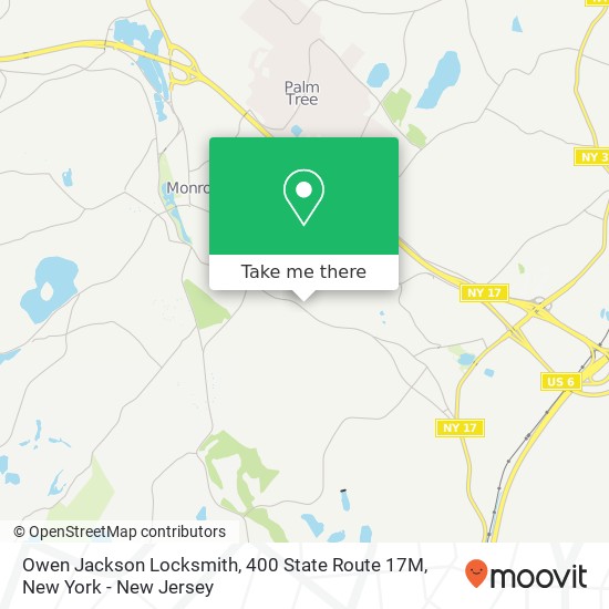 Mapa de Owen Jackson Locksmith, 400 State Route 17M