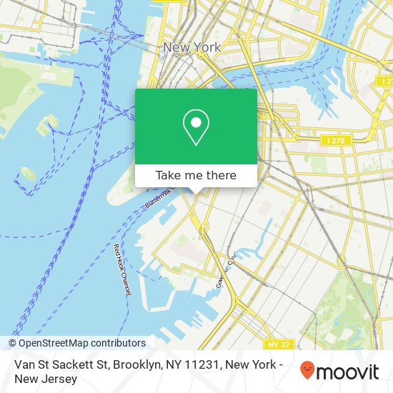 Van St Sackett St, Brooklyn, NY 11231 map