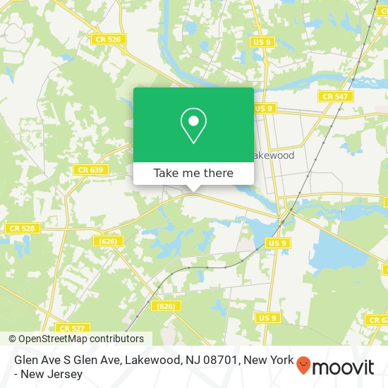 Glen Ave S Glen Ave, Lakewood, NJ 08701 map
