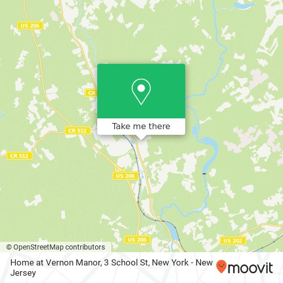 Home at Vernon Manor, 3 School St map